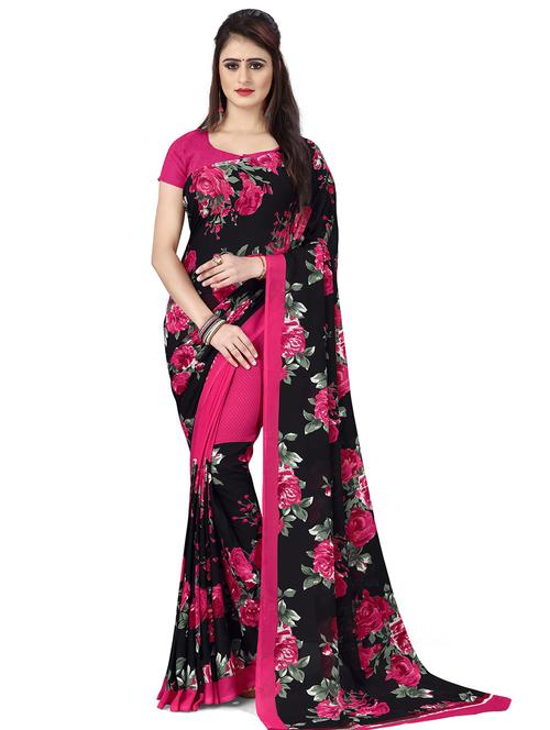 women's floral multi colored saree with blouse - 18693471 -  Standard Image - 0