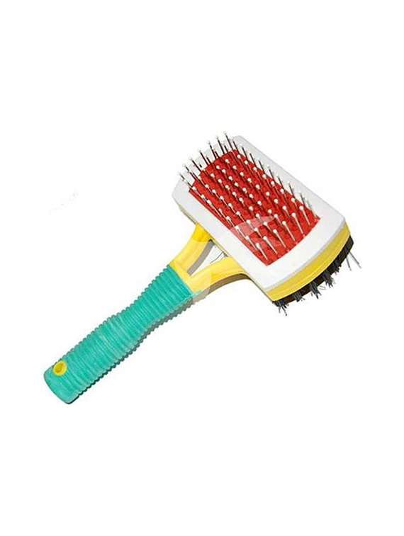 multi colored plastic pet comb brush - 18696932 -  Standard Image - 2