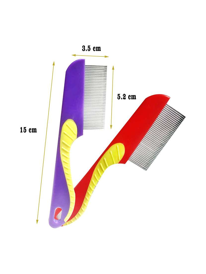 red stainless steel pet comb brush - 18697083 -  Standard Image - 2