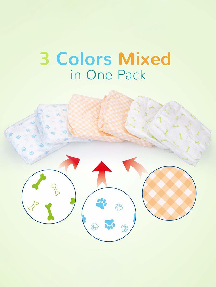 multi colored polypropylene disposable pet diaper - 18697286 - Standard Image - 2