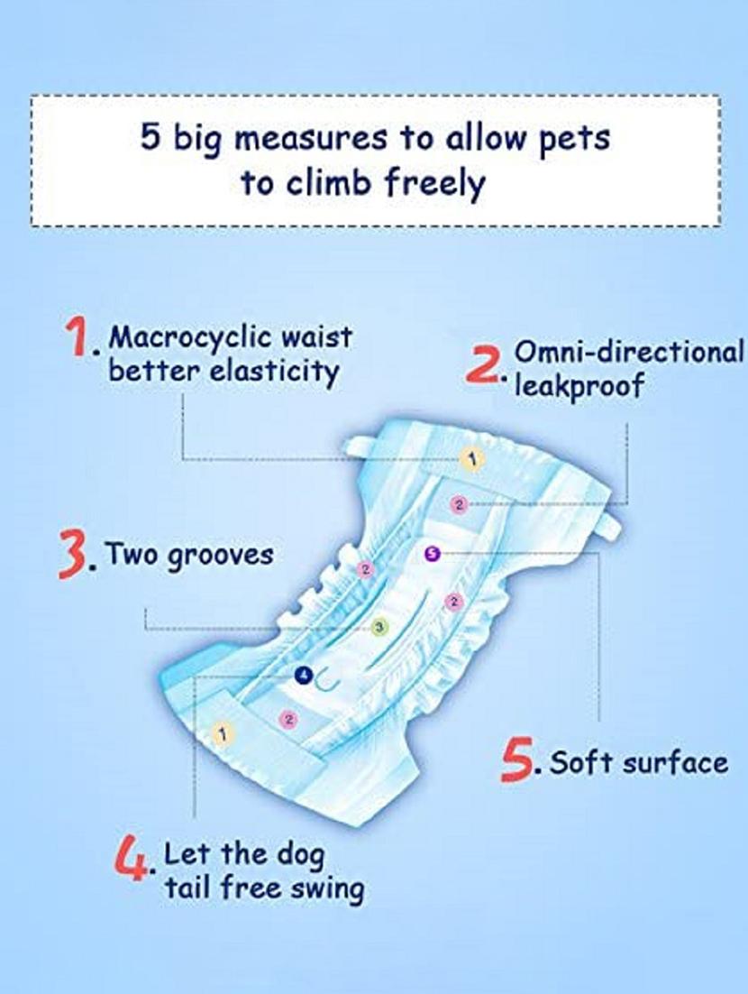 multi colored polypropylene disposable pet diaper - 18697293 - Standard Image - 2