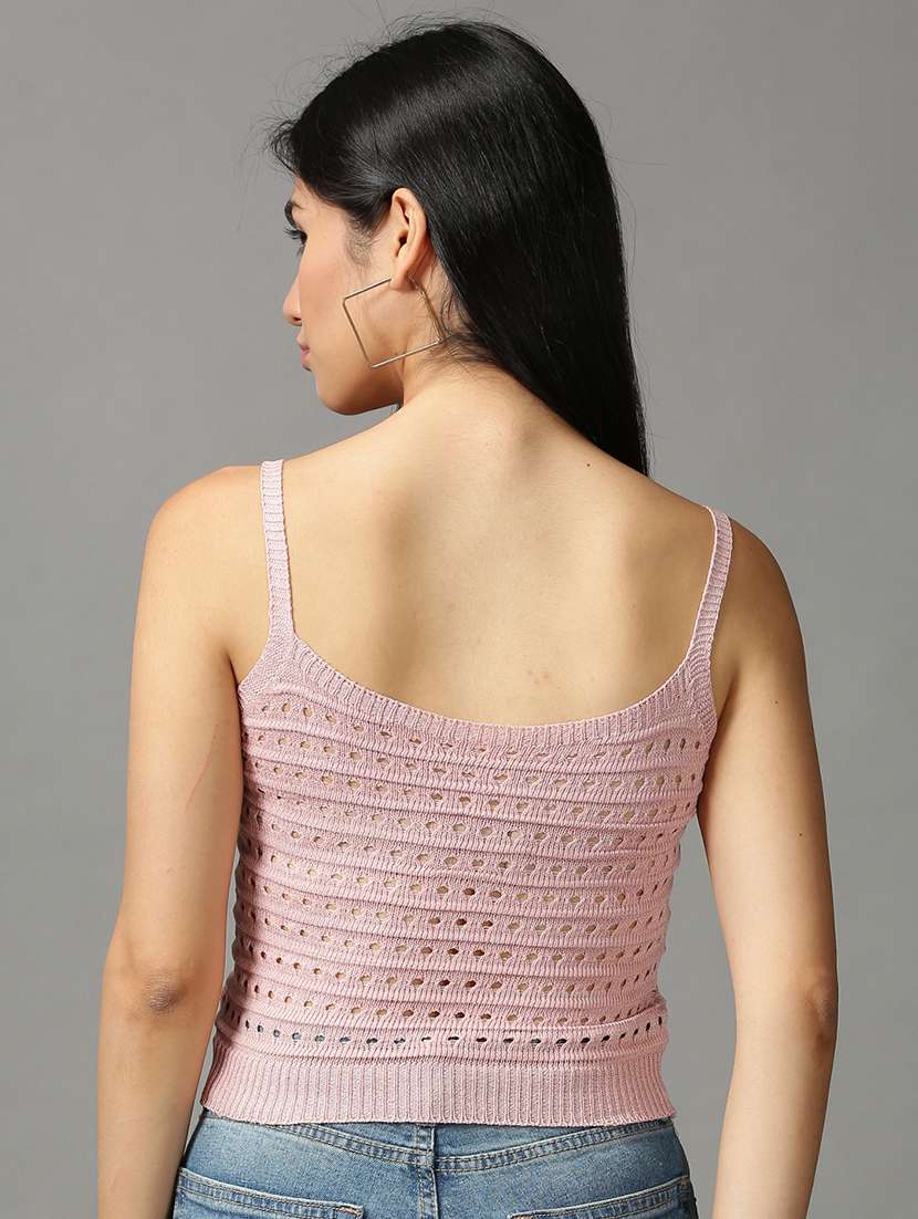 women's crop shoulder strap top - 18697454 -  Standard Image - 2