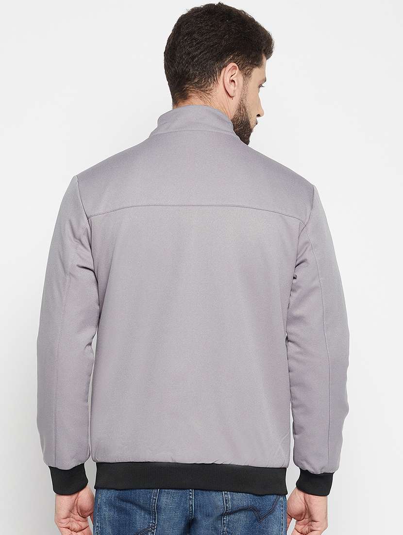 silver polyester bomber jacket - 18697694 -  Standard Image - 2