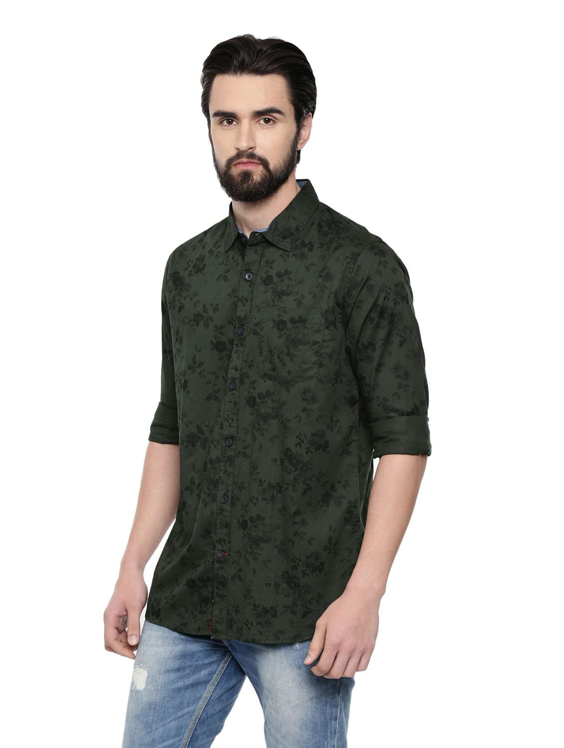 mens florals casual shirt - 18697957 - Standard Image - 2