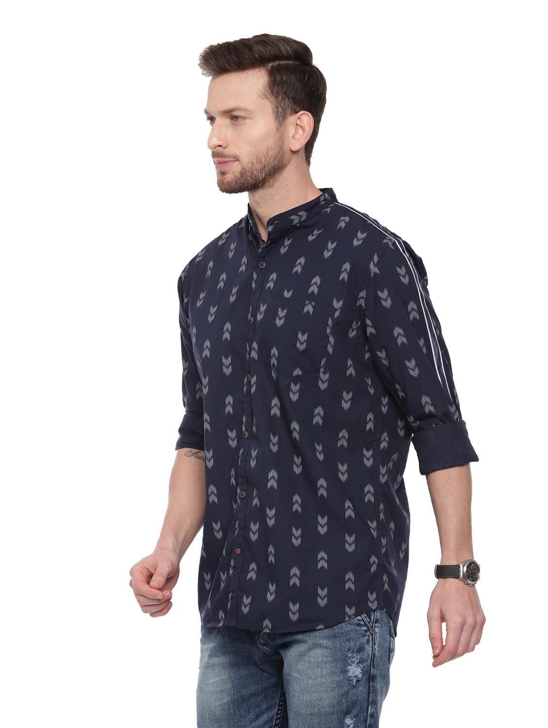 blue cotton casual shirt - 18697960 - Standard Image - 2