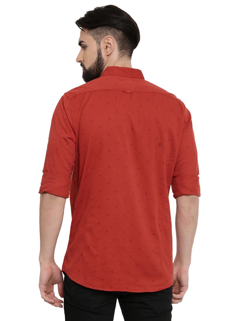 red cotton casual shirt - 18697968 - Standard Image - 2