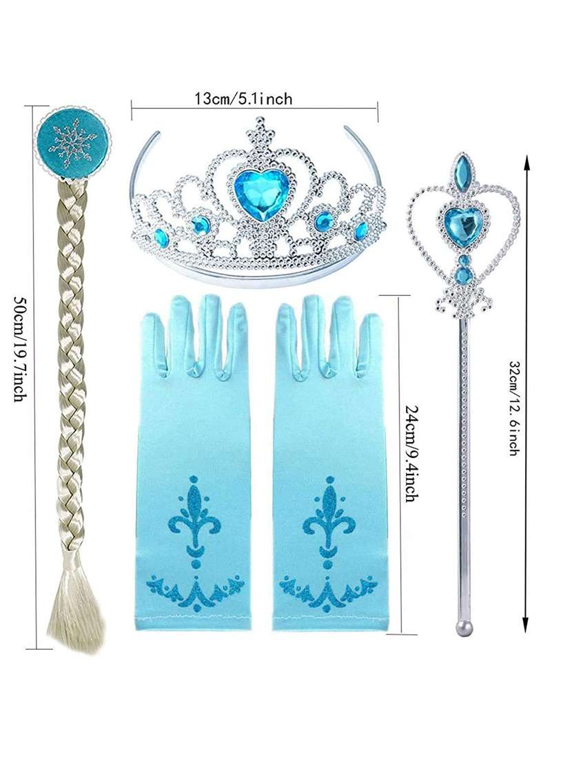 magic wand crown frozen elsa anna girls princess accessories cosplay snow white rapunzel tiara gloves party supplies sets - 18699852 -  Standard Image - 2