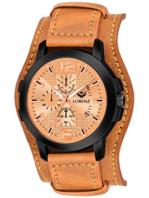 lorenz two-in-one detachable bracelet strap analogue watch 