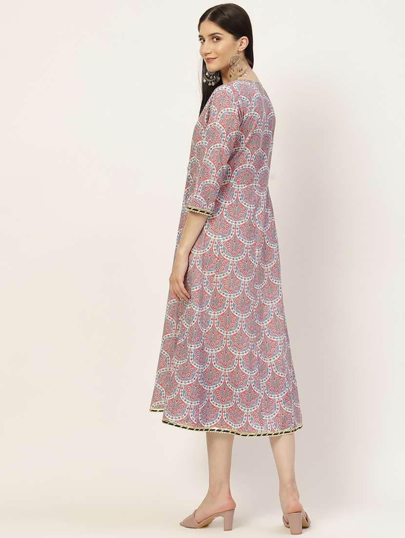 floral printed anarkali ethnic dress - 18699949 -  Standard Image - 2