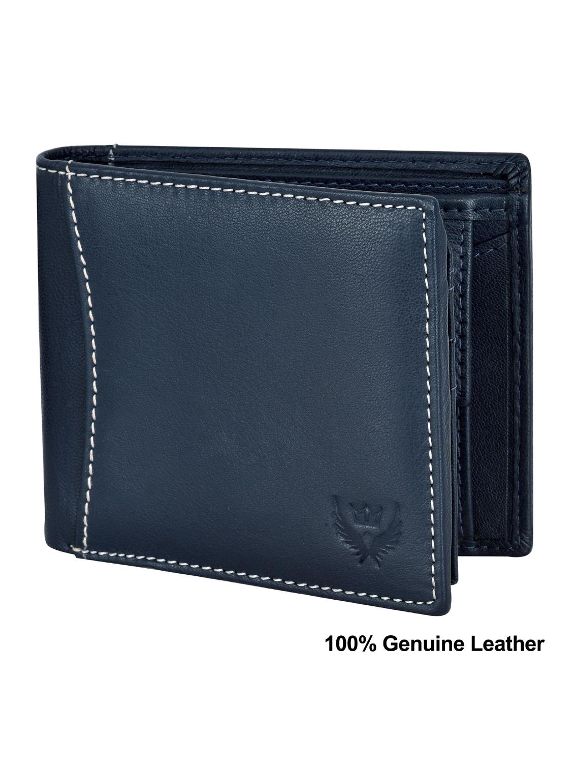blue leather wallet - 18700284 -  Zoom Image - 0
