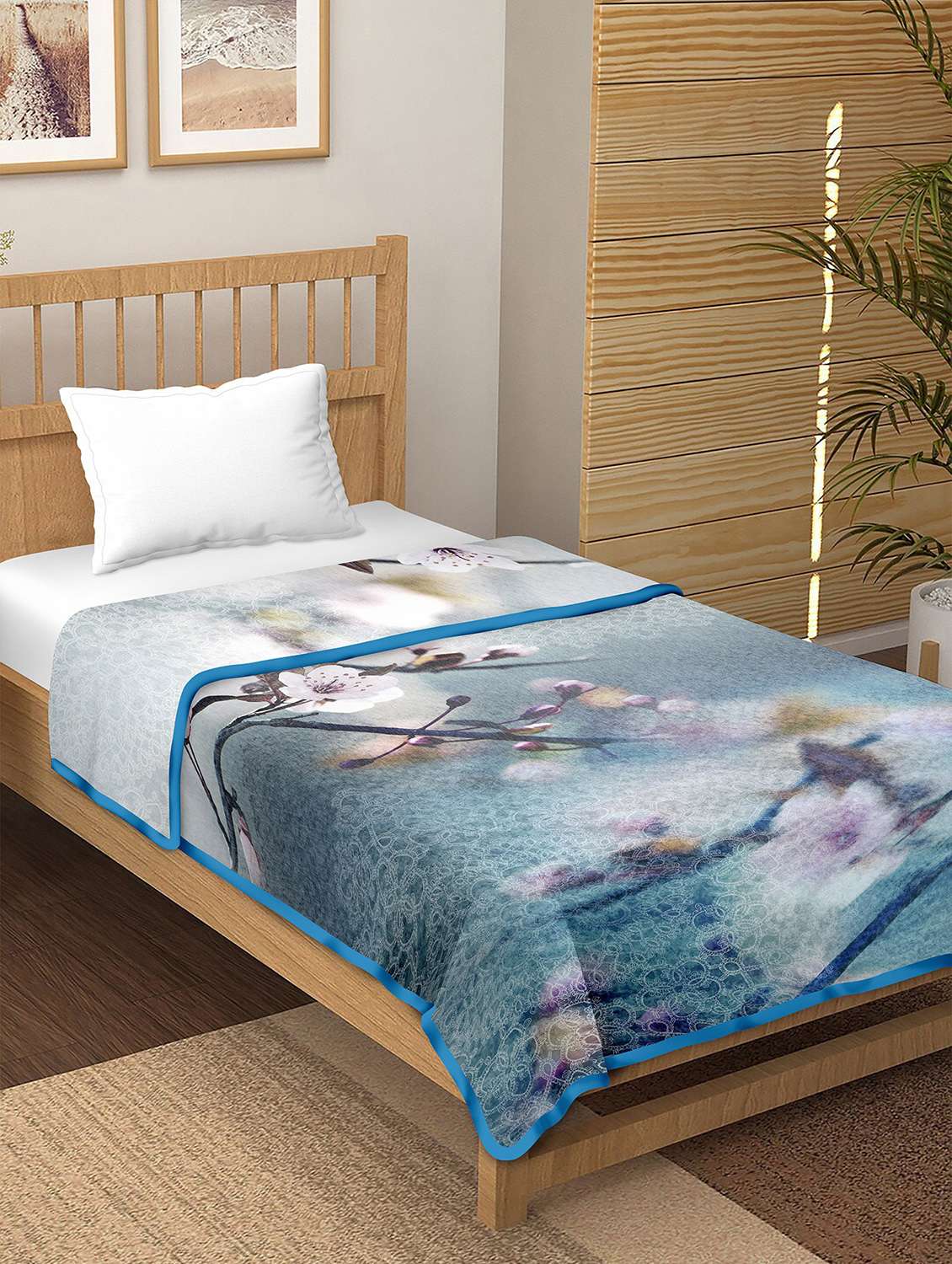 printed single bed dohar