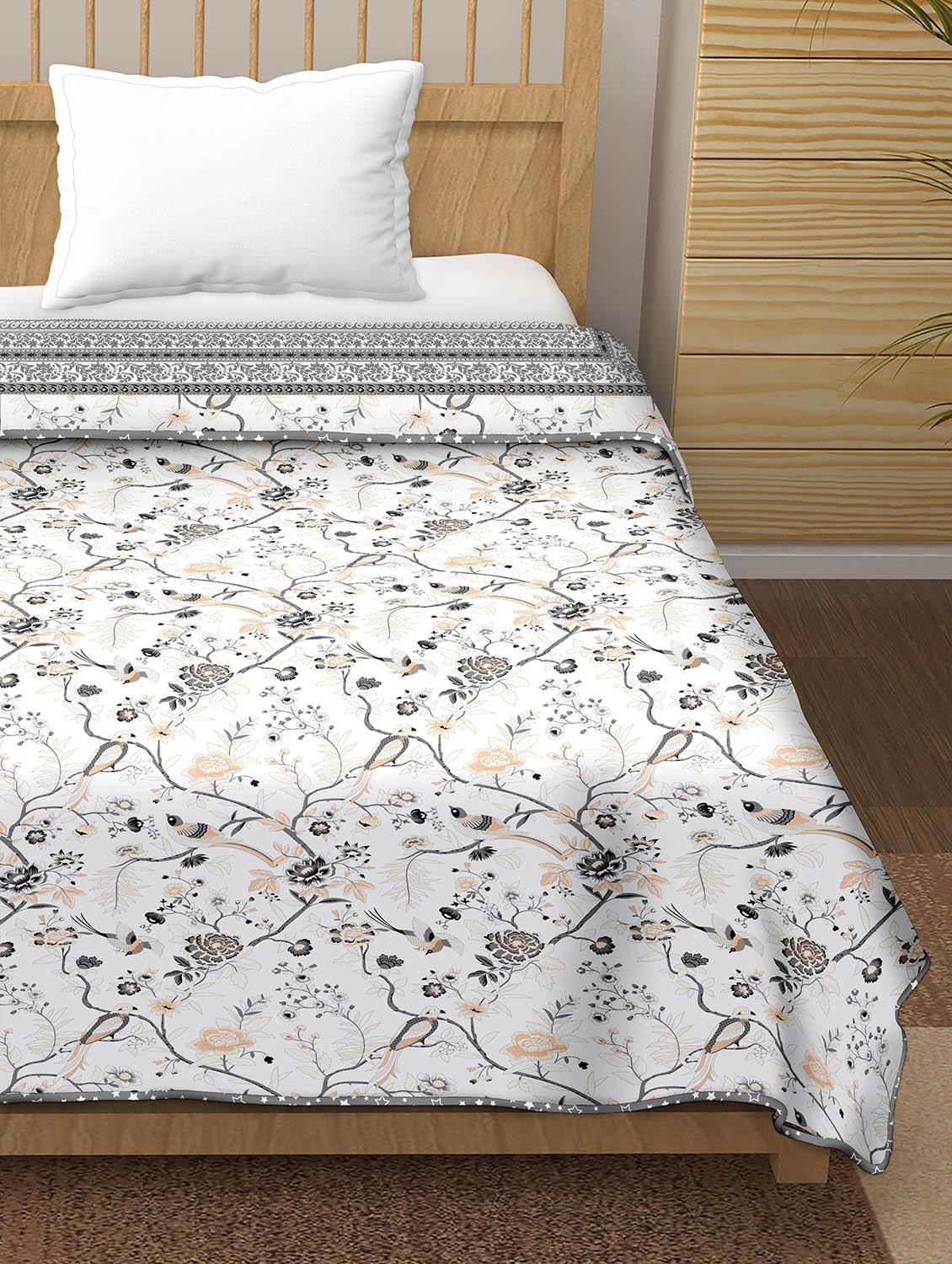 printed single bed dohar - 18701945 - Standard Image - 2