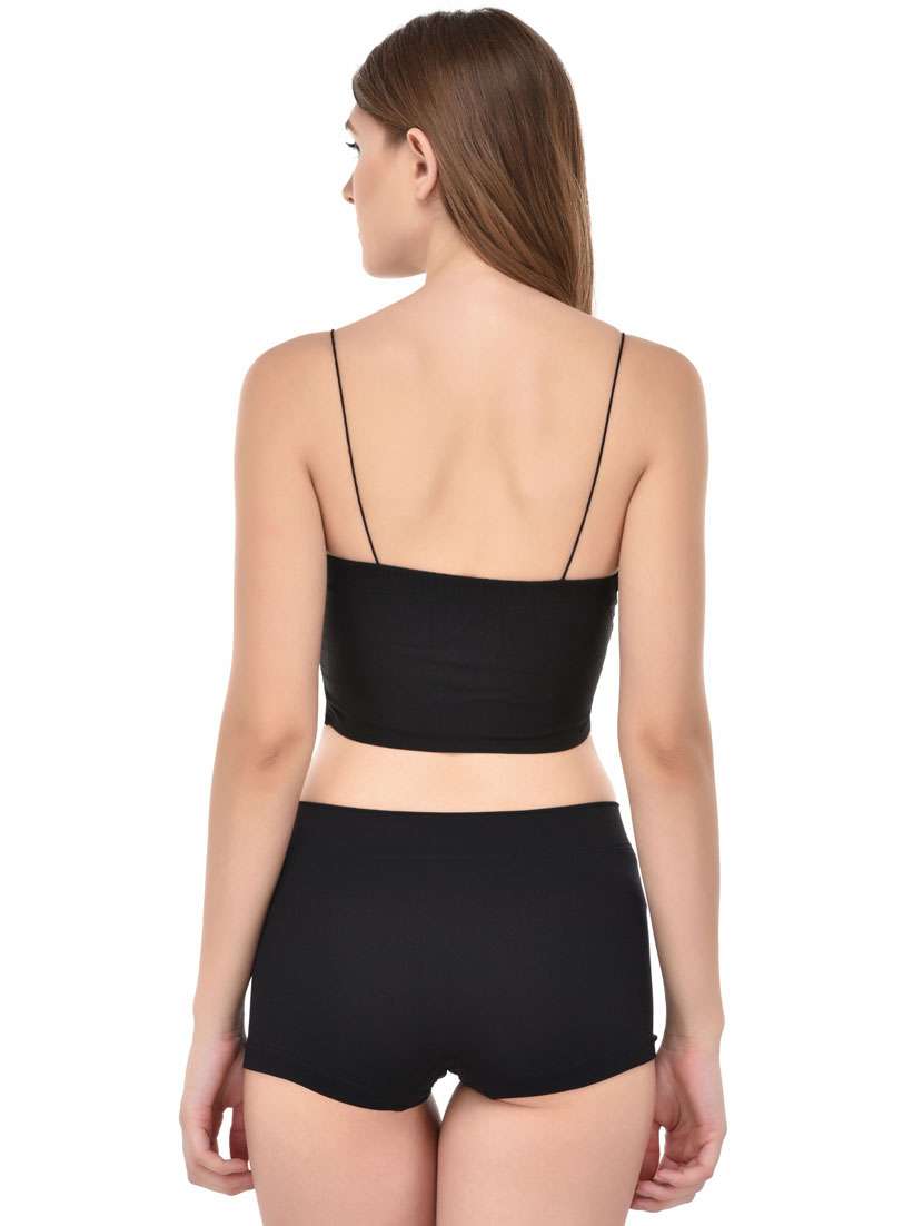 black cotton bras and panty set - 18704007 -  Standard Image - 2