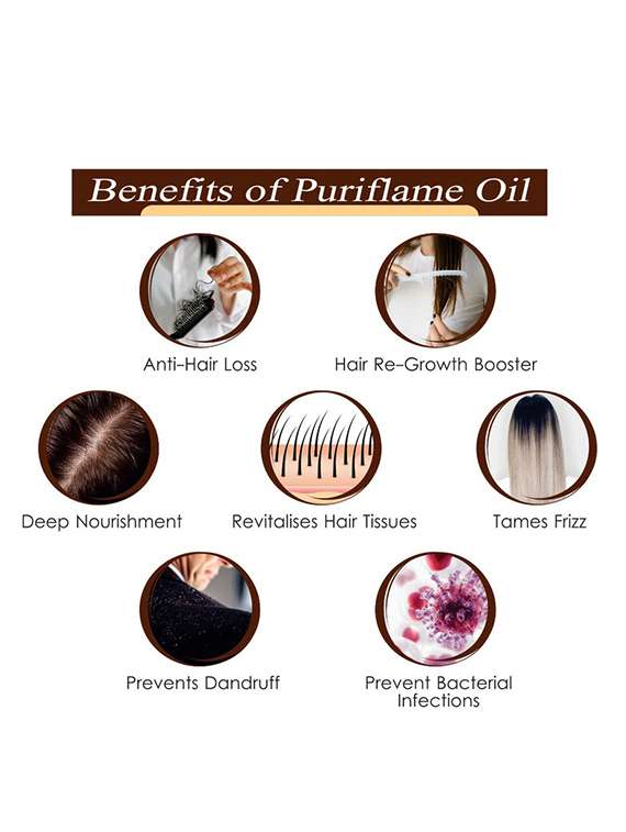 pack of 3 puri flame hair oil - 18716707 -  Standard Image - 2