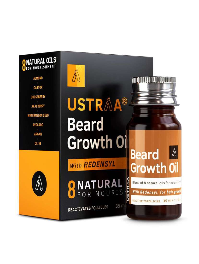 ustraa ayurvedic cold pressed oil - 200ml & beard growth oil - 35ml - 18718152 - Standard Image - 2