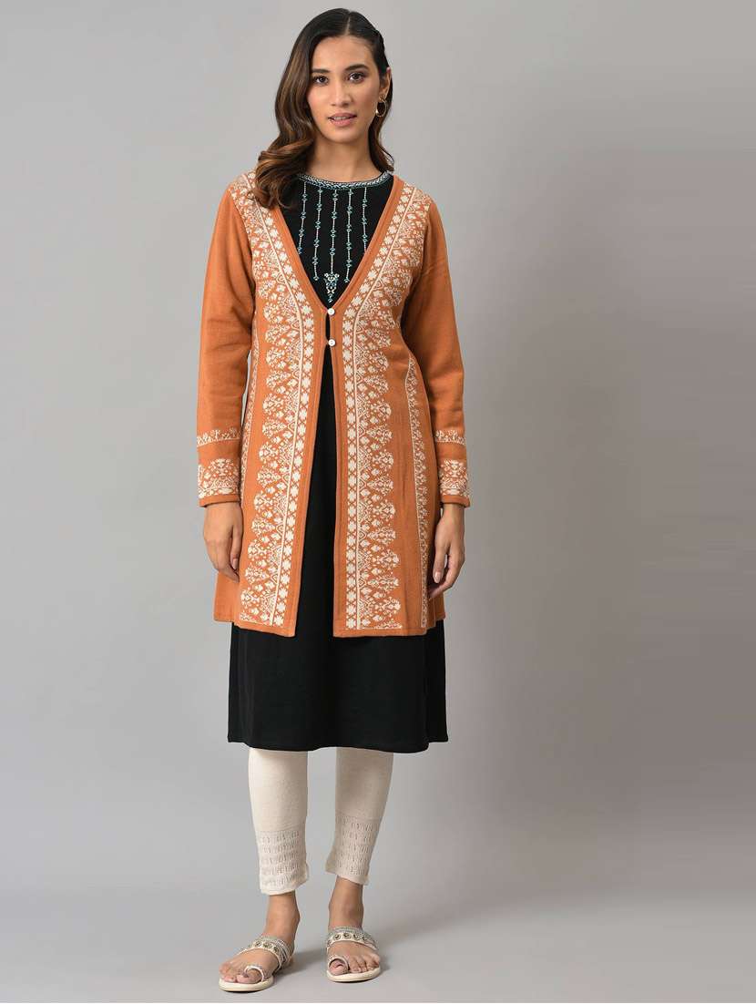 geometric printed reversible shrug