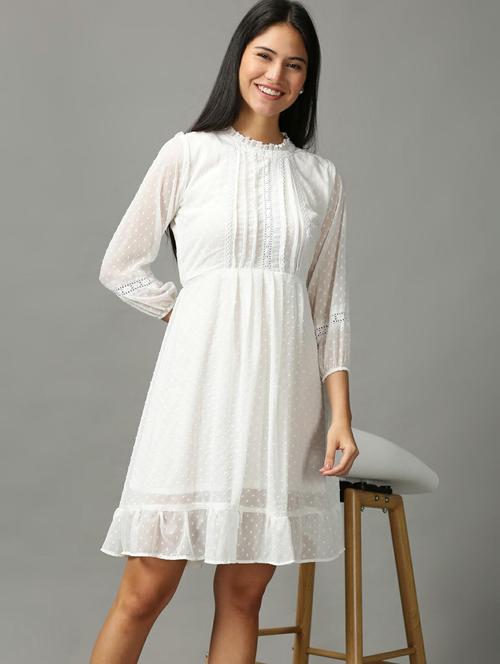 women's tiered dress swiss dots dress - 18718487 -  Standard Image - 0