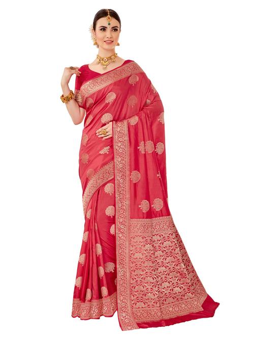 women's banarasi saree with blouse - 18718684 - Standard Image - 0