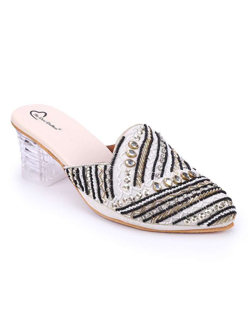 women embellished mules sandal
