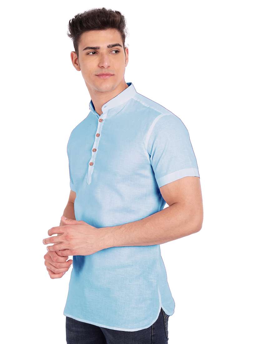 pack of 2 solid short kurta - 18719223 -  Standard Image - 2