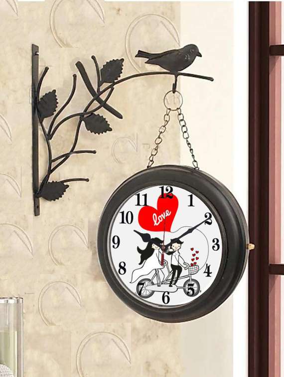 round shape digital display wall clock
