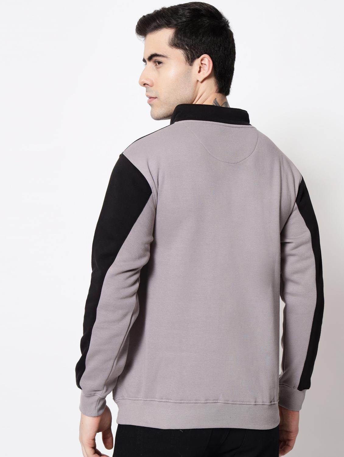 grey cotton chest print sweatshirt - 18720558 - Standard Image - 2