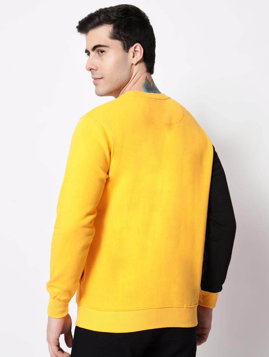 gold cotton chest print sweatshirt - 18720570 - Standard Image - 2