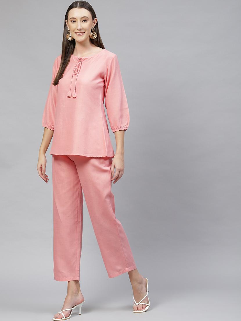 tie up neck solid bottom set - 18720844 - Standard Image - 2