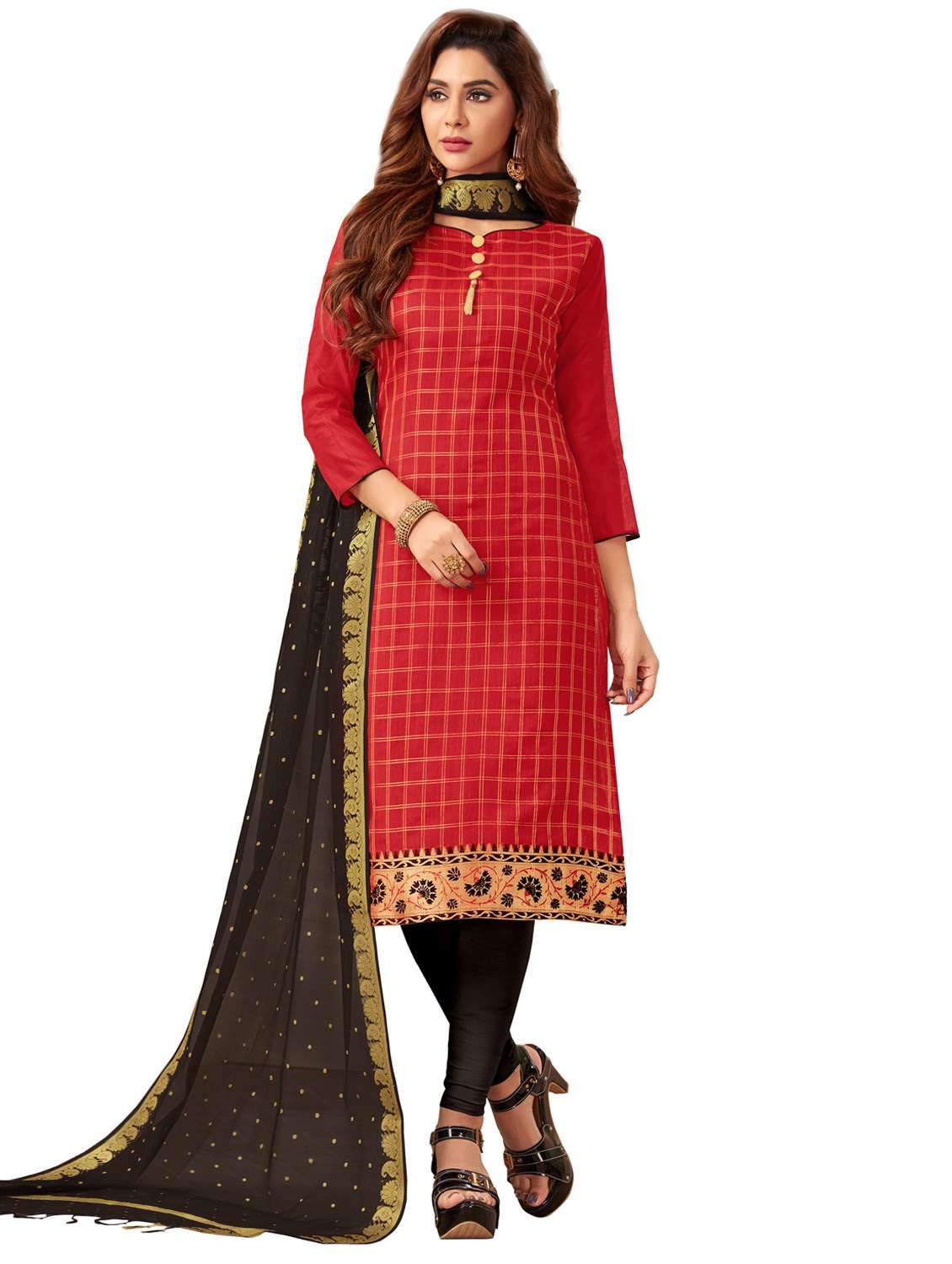 churidaar unstitched suit