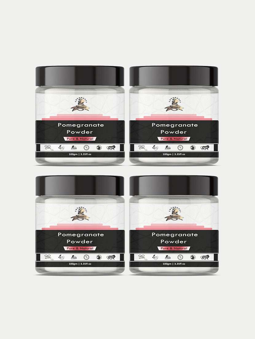 beardox 100% pure & natural pomegranate powder have anti-ageing  benefits, brightens up skin tone, keep your skin hydrated