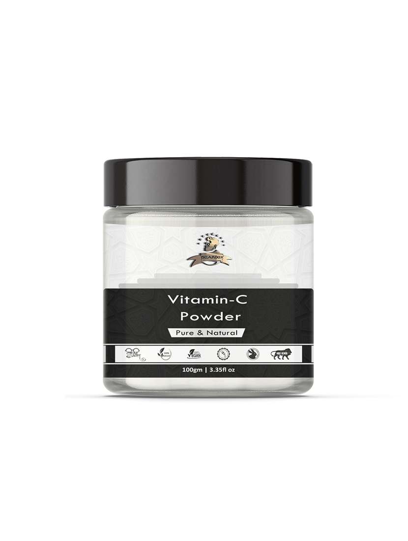 beardox 100% pure & natural vitamin-c powder treats sun damage, prevents skin sagging, reduces wrinkles