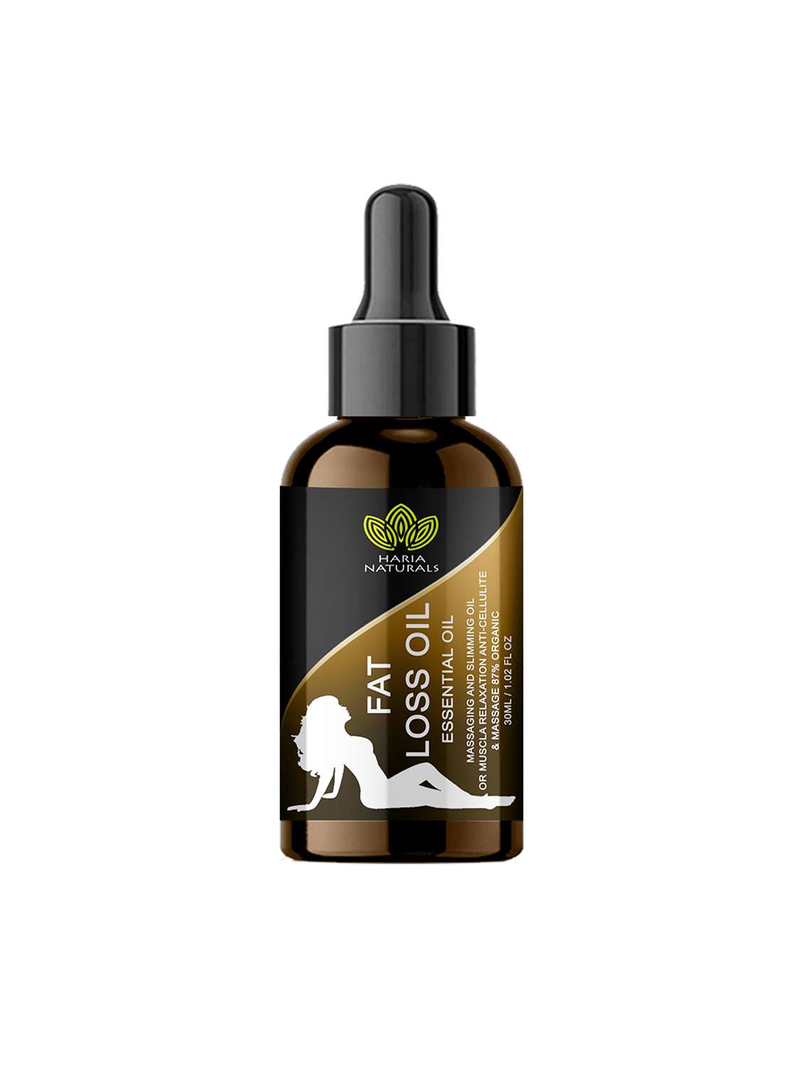 haria naturals fat loss oil  for stomach, hips & thigh fat loss 30ml (men & women)