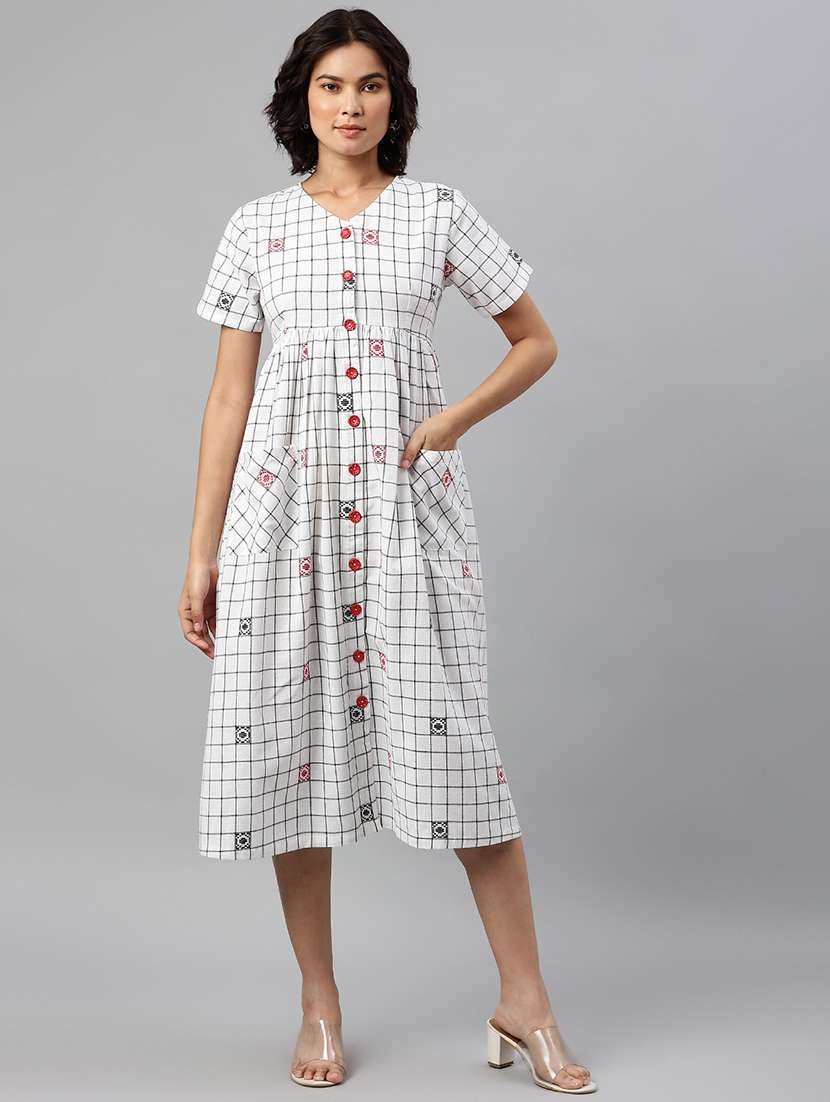 women's  checks dress