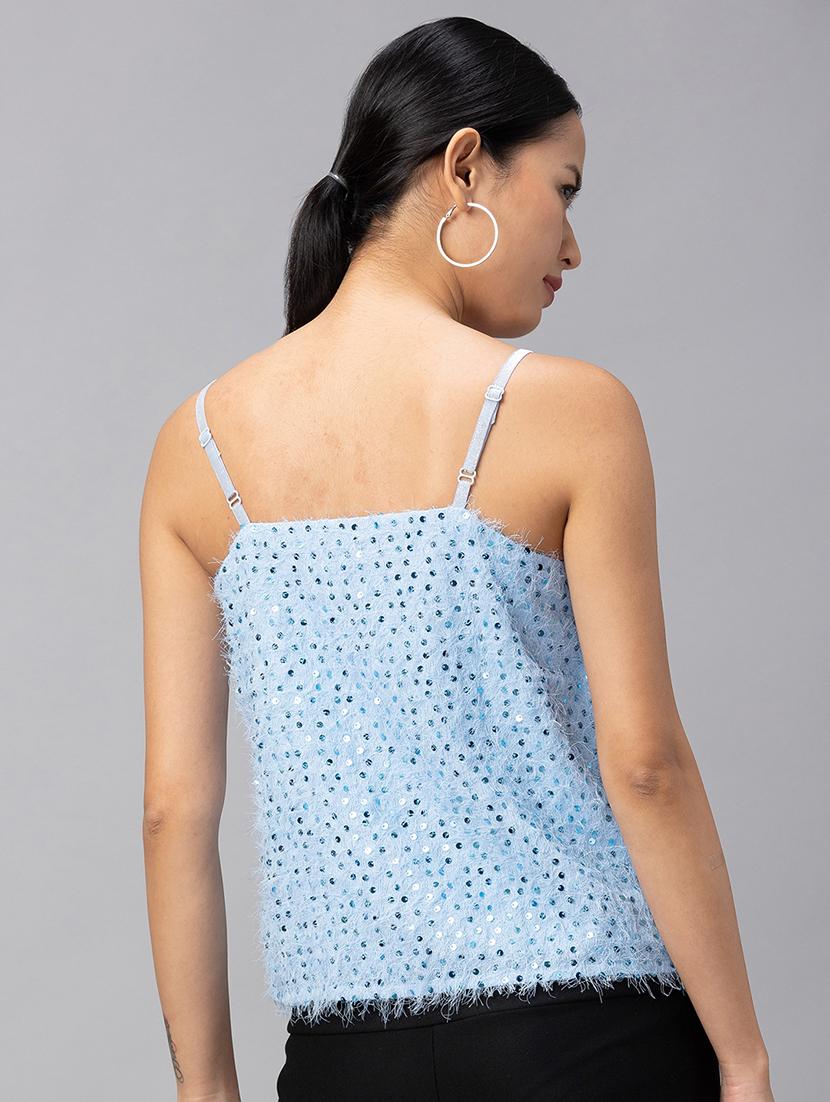 women's straight shoulder strap top - 18734552 - Standard Image - 2