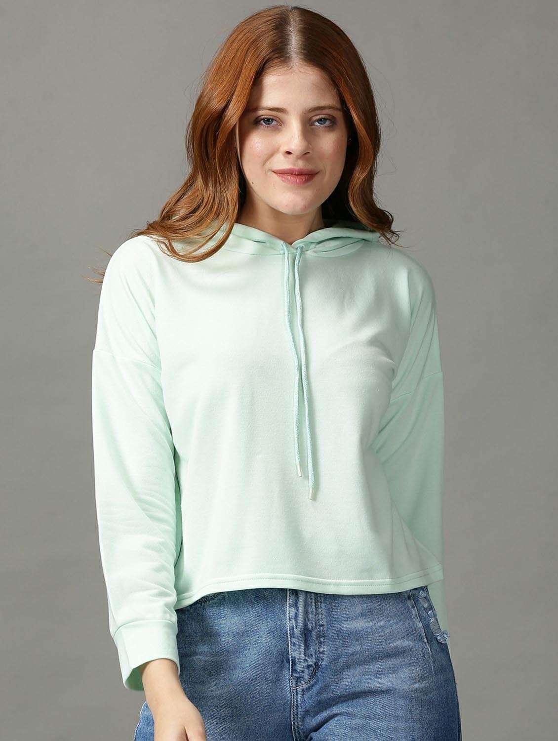 women's plain hooded t-shirt