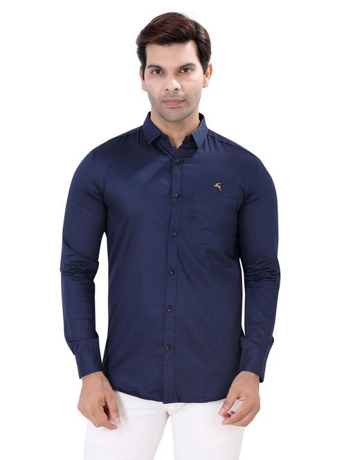 mens solid casual shirt - 18735807 - Standard Image - 0
