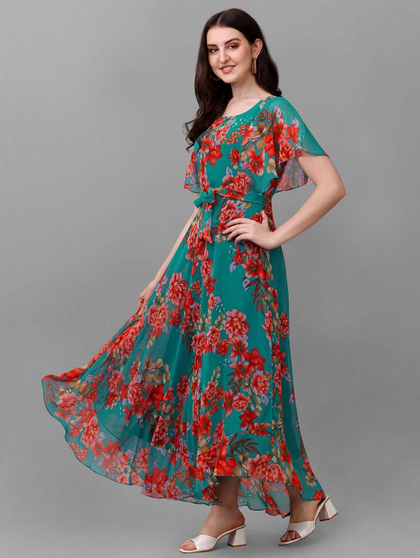 Women's Ruffle Floral Dress