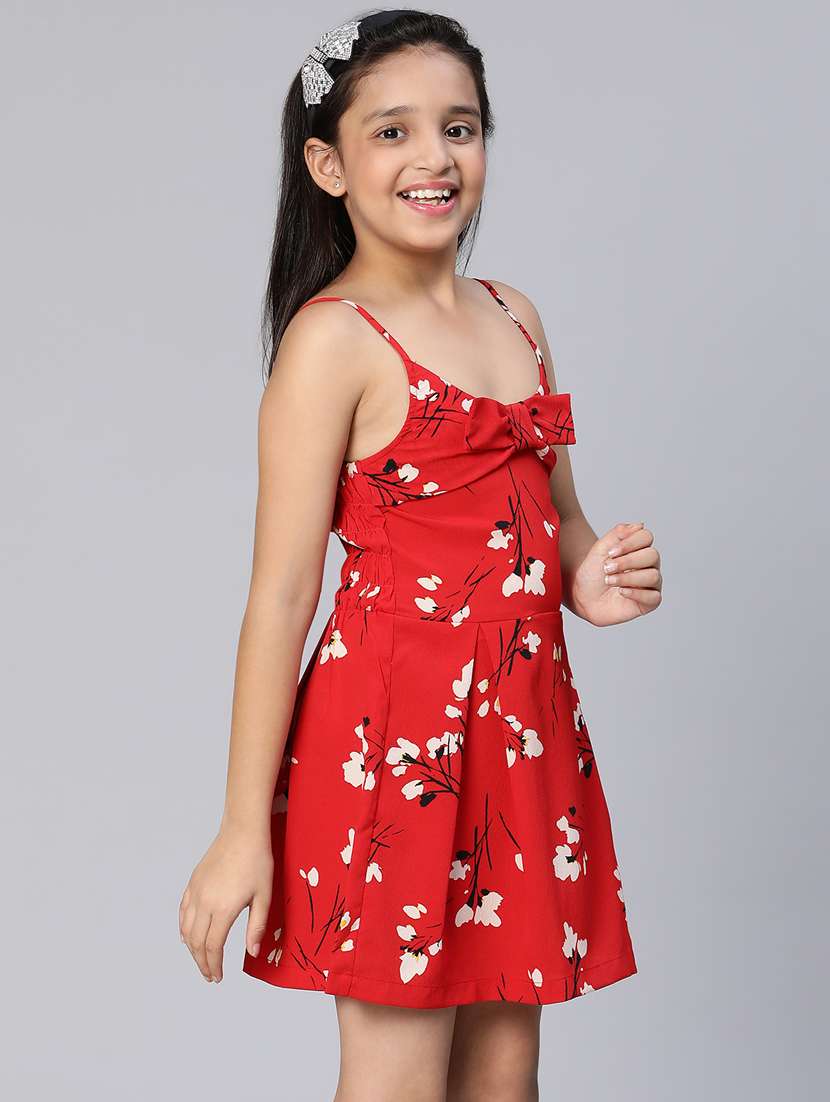 girls shoulder strap sleeveless frock - 18736233 -  Standard Image - 2