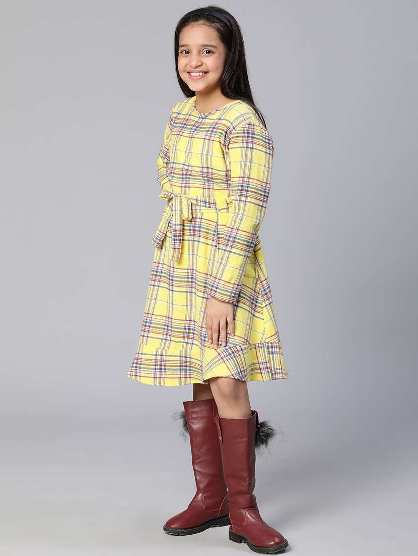 yellow cotton frock - 18736237 -  Standard Image - 2