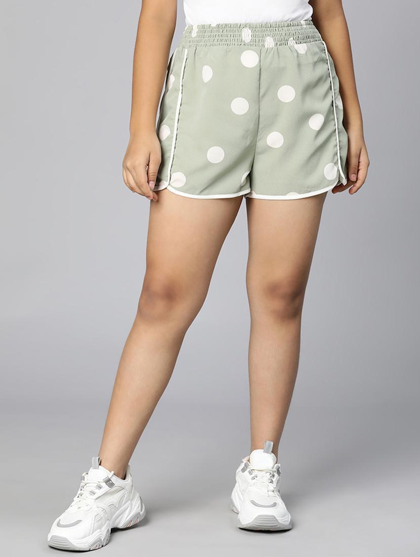 grey polka dot shorts - 18736266 - Standard Image - 2