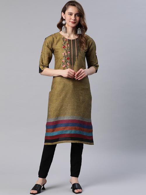 women's straight kurta - 18736371 - Standard Image - 0