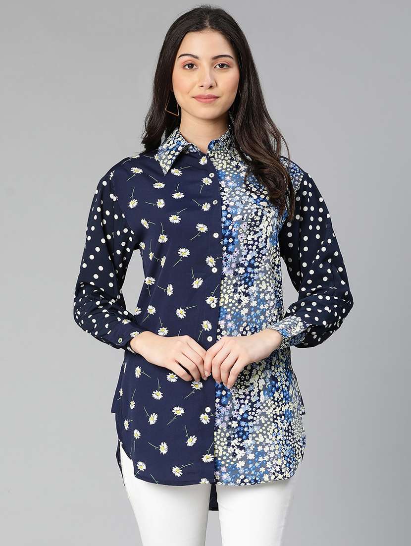 multi colored printed regular shirt