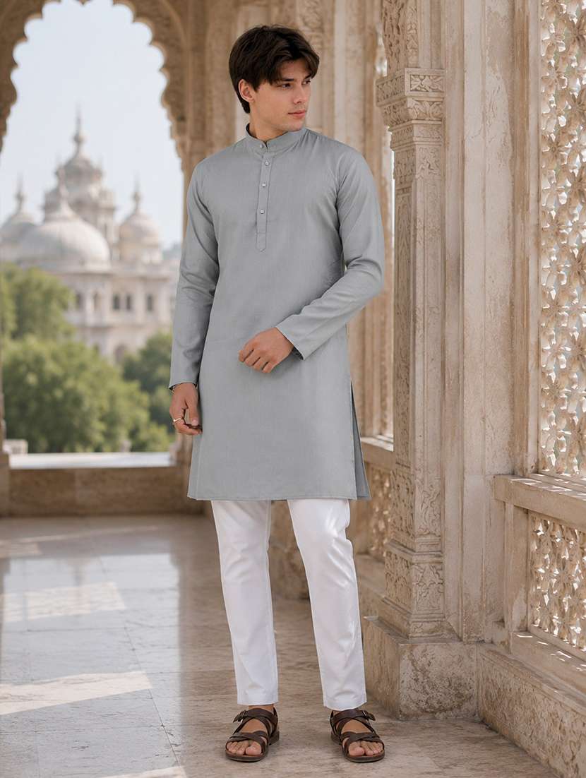 solid straight long kurta