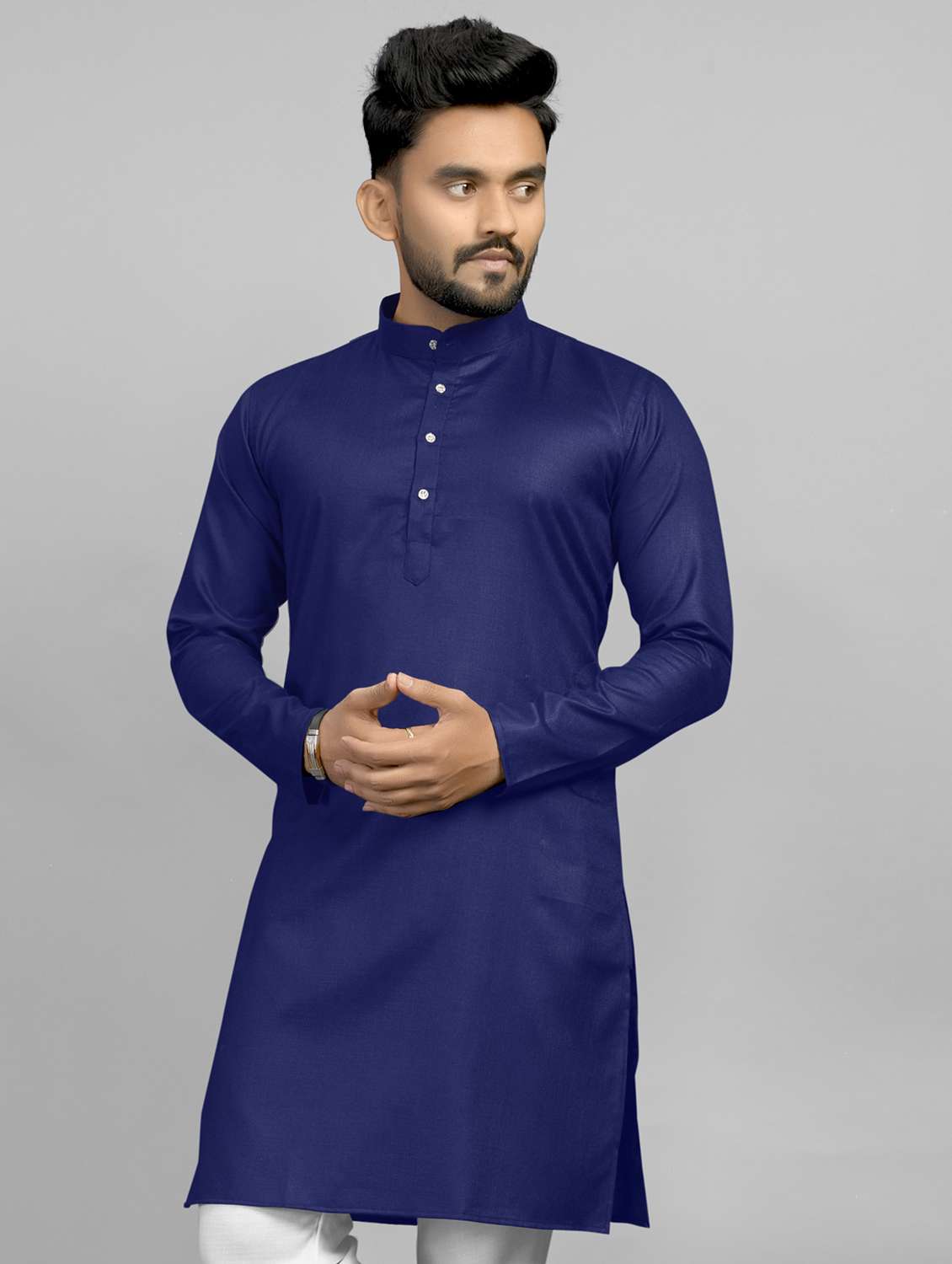 solid straight long kurta