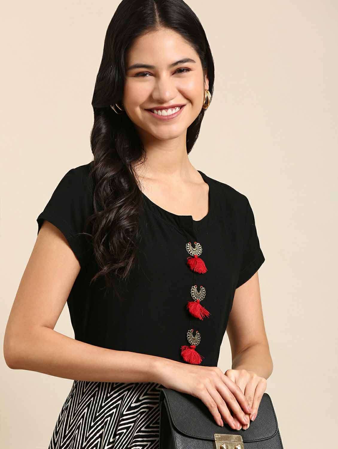 women's flared kurta - 18736680 -  Standard Image - 2