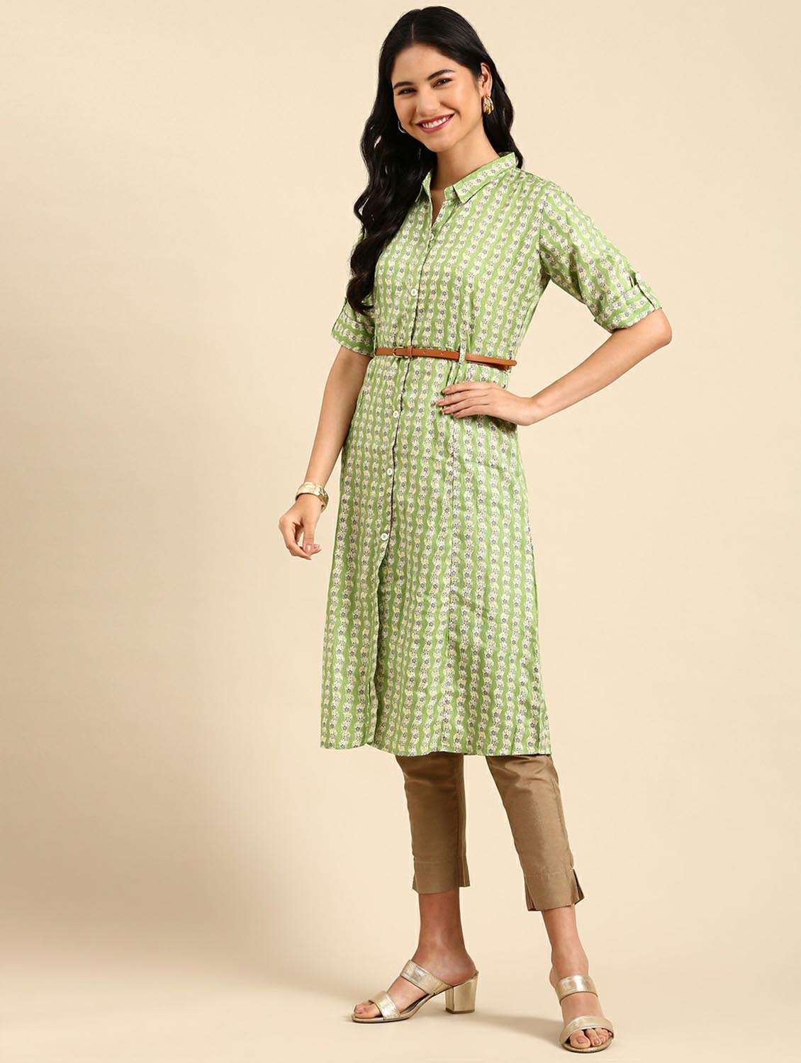 women's front slit kurta