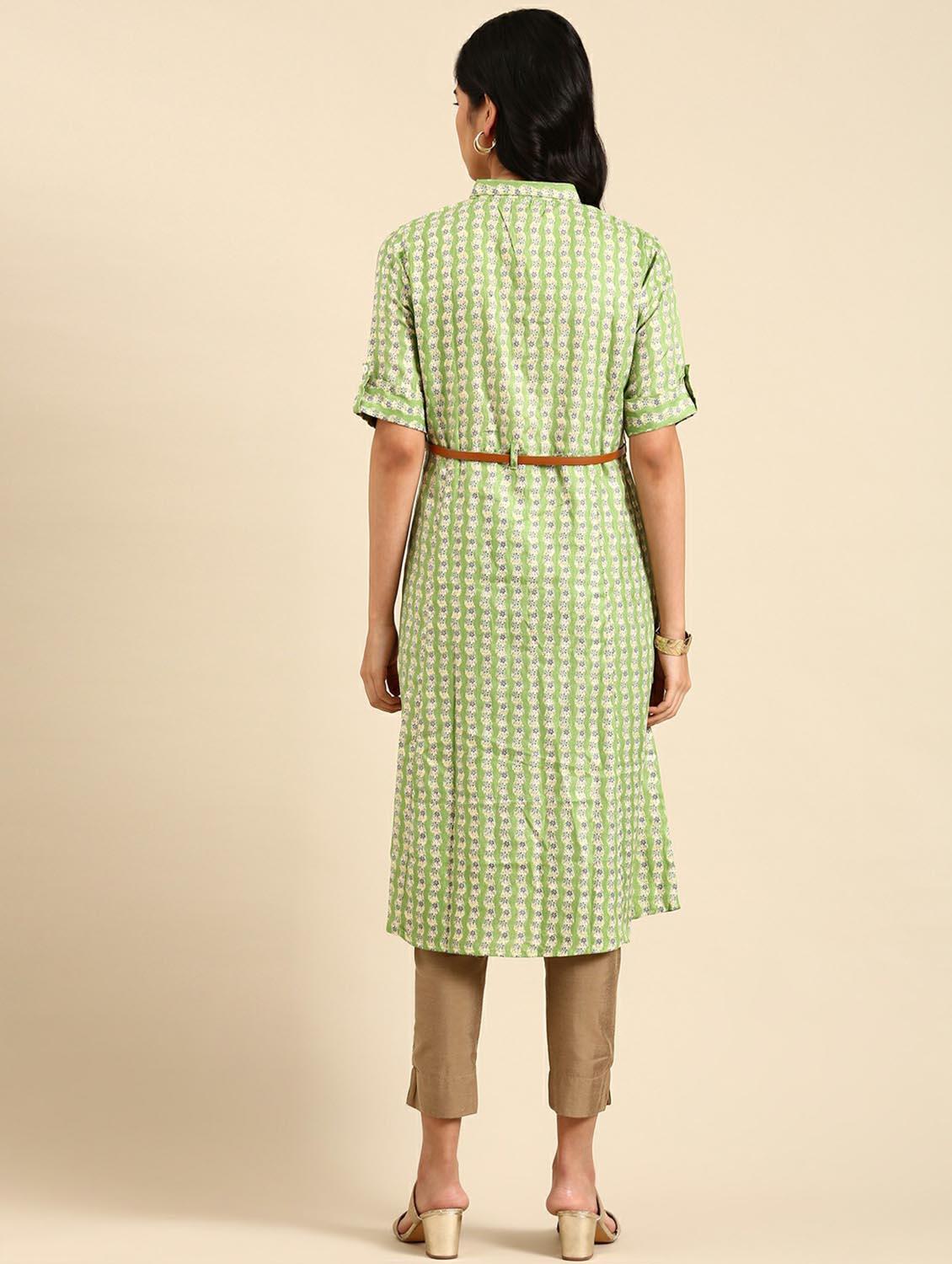 women's front slit kurta - 18736681 - Standard Image - 2