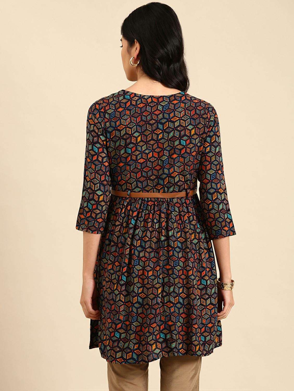 women's flared kurta - 18736682 -  Standard Image - 2