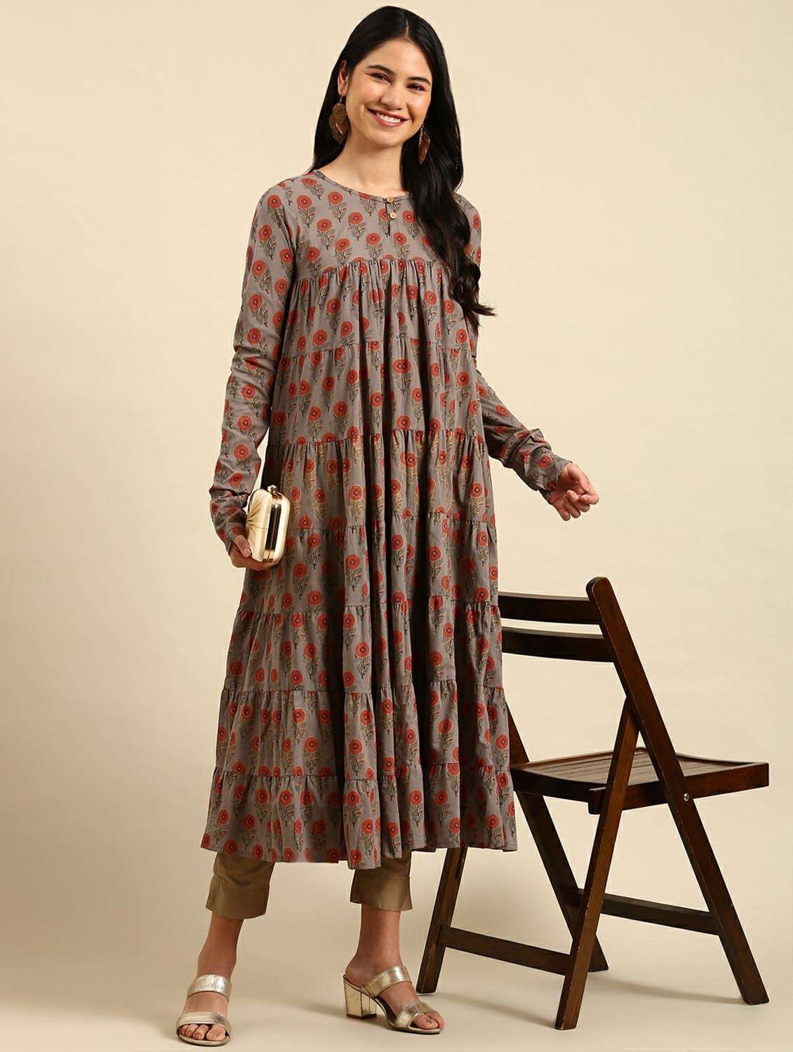 women's tiered kurta