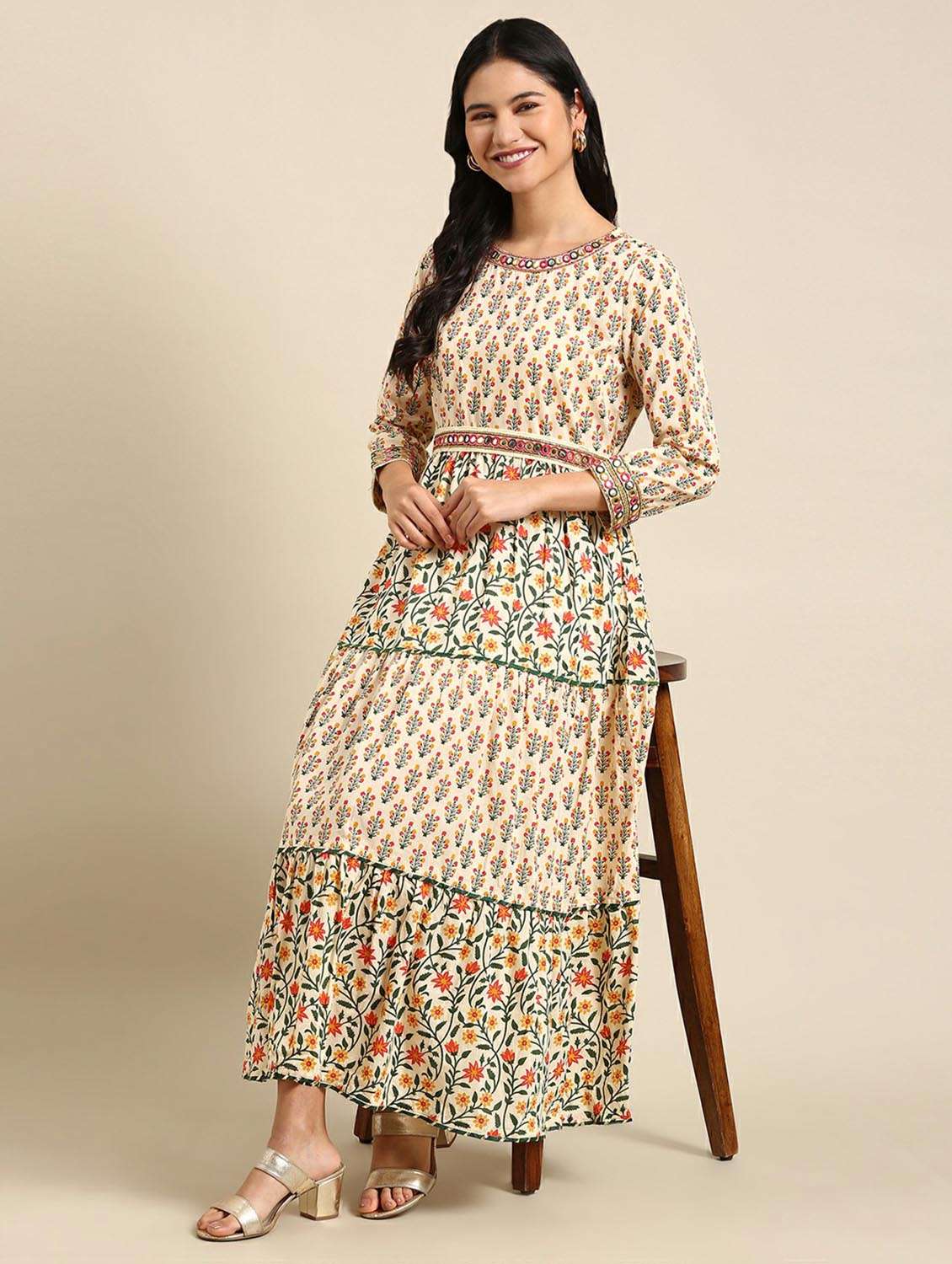 women's tiered kurta